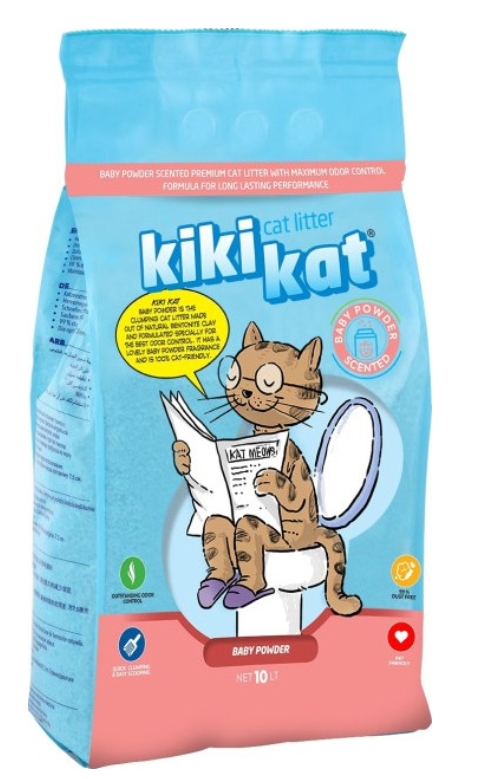 [8000108] KiKi Kat - Cat Litter - Baby Powder - 10 L