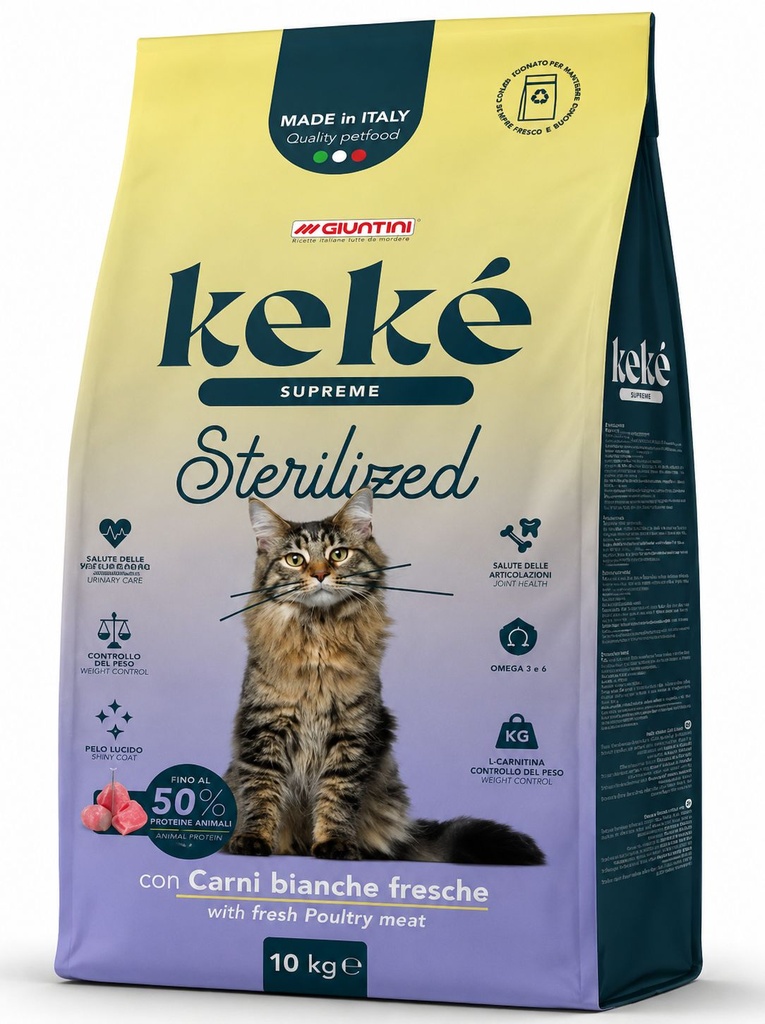[8000112] KeKe - Dry Food - For Adult Cats - 10 kg - Sterilised