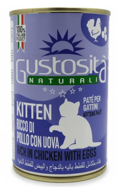 [8000124] Gustosita - Can 400 gm - For Kitten - Chicken & Eggs