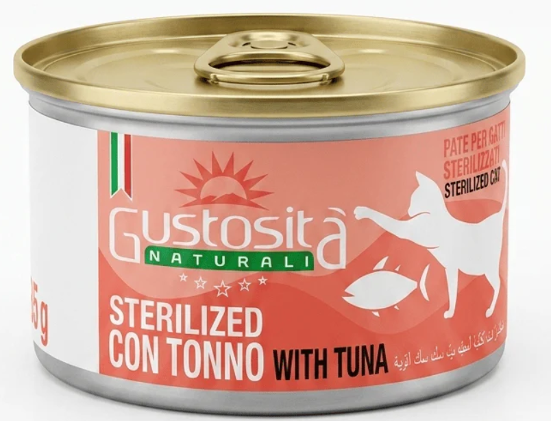 [8000128] Gustosita - Can 85 gm - For Cats - Sterilized - Tuna