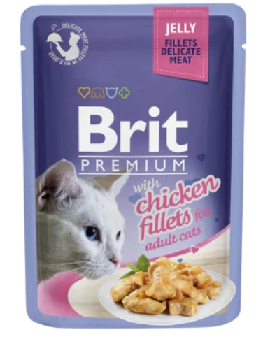 [8000149] Brit - Cats Food - Pouch 85 gm - Delicate Meat - With Chicken