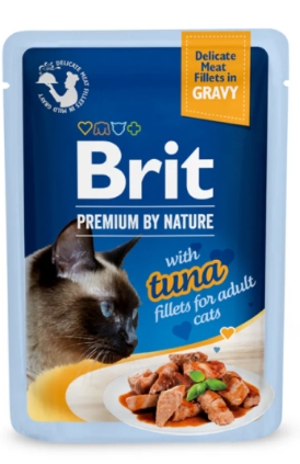 [8000151] Brit - Cats Food - Pouch 85 gm - Delicate Meat - With Tuna