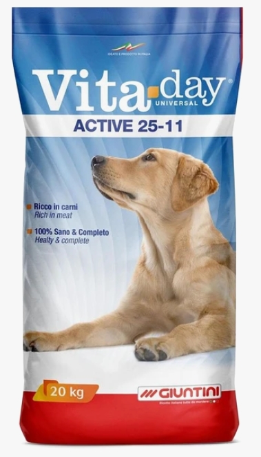 [8000159] Vita.Day - Dry Food - For Adult Dogs - 20 kg - Active 25-11
