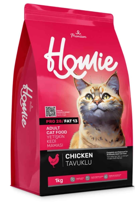 [8000183] Homie - Dry Food - Premium - For Adult Cats - 1 kg - Chicken