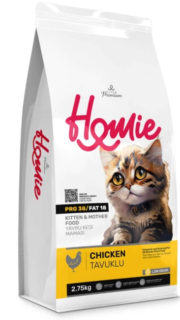 [8000187] Homie - Dry Food - Super Premium - For Kitten & Mother Cats - 2.75 kg - Chicken