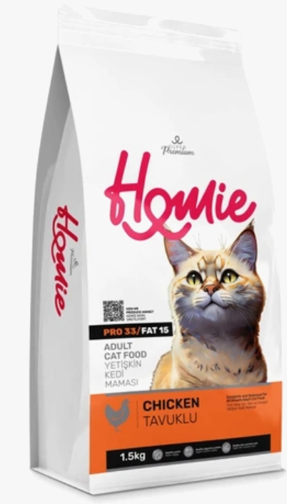 [8000189] Homie - Dry Food - Super Premium - For Adult Cats - 1.5 kg - Chicken