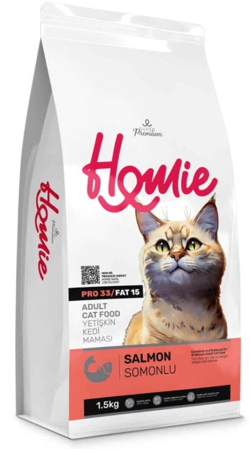 [8000191] Homie - Dry Food - Super Premium - For Adult Cats - 1.5 kg - Salmon