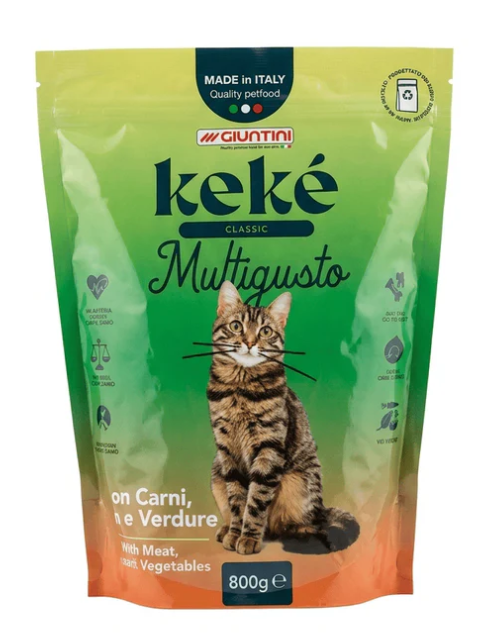 [8000230] KeKe - Dry Food - For Adult Cats - 800 gm - Classic