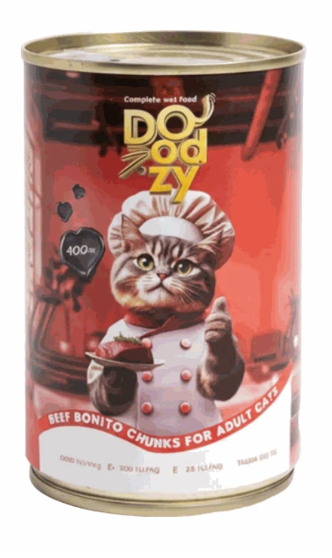 [8000238] Doodzy - Can 400 gm - Adult Cats - Beef