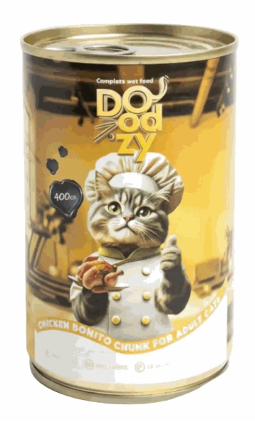 [8000239] Doodzy - Can 400 gm - Adult Cats - Chicken