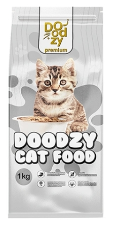 [8000250] Doodzy - Dry Food - For Adult Cats - 1 kg - Premium
