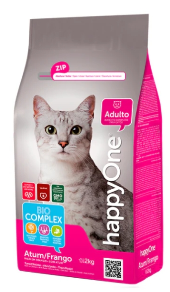 [8000274] HappyOne - Dry Food - For Adult Cats - 2 kg - Chicken & Tuna