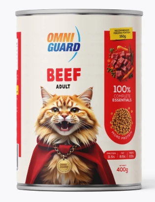 [8000287] Omni Guard - Can 400 gm - Adult Cats - Beef
