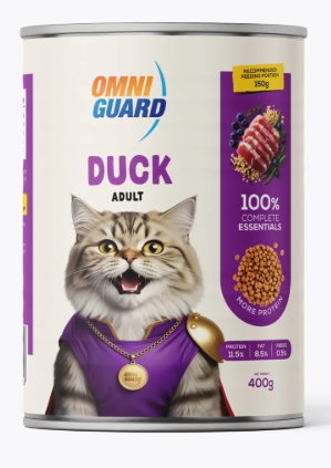[8000289] Omni Guard - Can 400 gm - Adult Cats - Duck