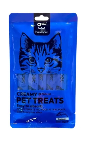 [8000336] Haisenpet - Cat Creamy Treat - 15 gm - 5 Pcs - Salmon