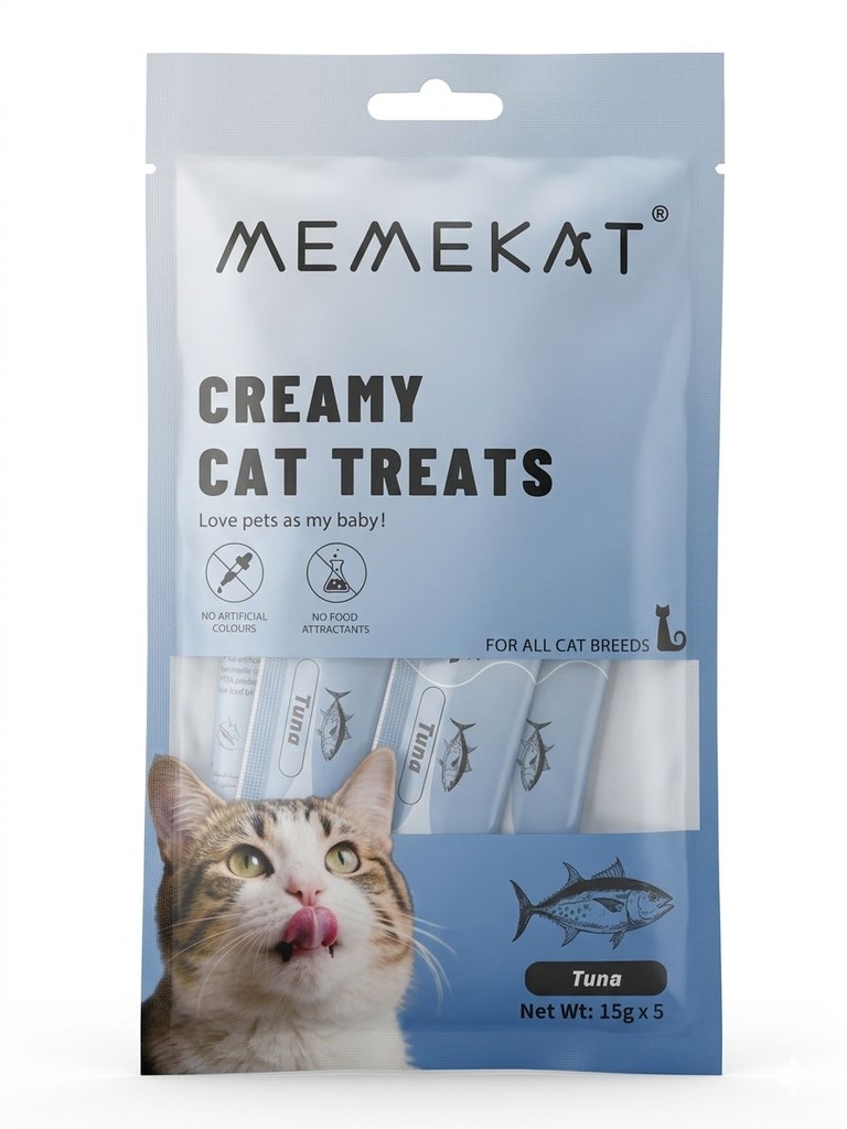 [8000345] Memekat - Cat Creamy Treat - 15 gm - Tuna