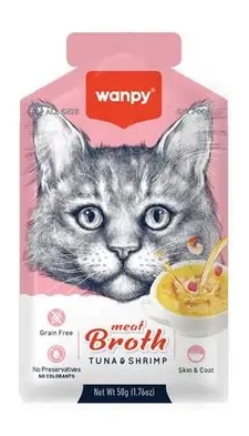 [8000374] Wanpy - Cat Treat - Pouch 50 gm - With Tuna & Shrimp