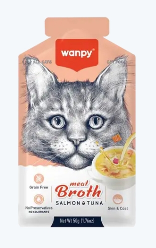 [8000375] Wanpy - Cat Treat - Pouch 50 gm - With Salmon & Tuna