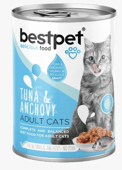 [8000389] Bestpet - Can 400 gm - Adult Cats - Tuna & Anchovy