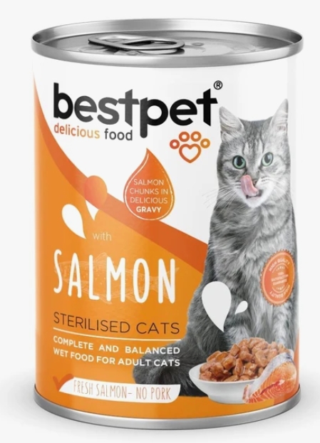 [8000391] Bestpet - Can 400 gm - Sterilisd Cats - Salmon