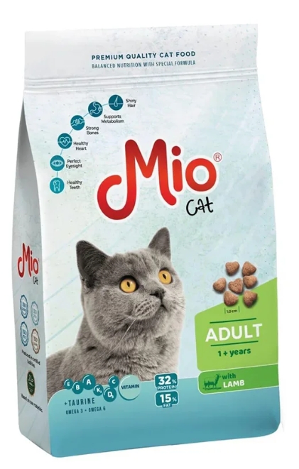 [8000399] Mio - Dry Food - For Adult Cats - 1 kg - Lamb