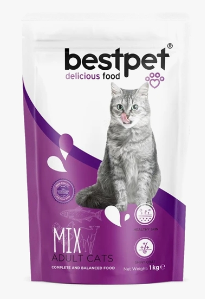 [8000404] BestPet - Dry Food - For Adult Cats - 1 kg - Mix