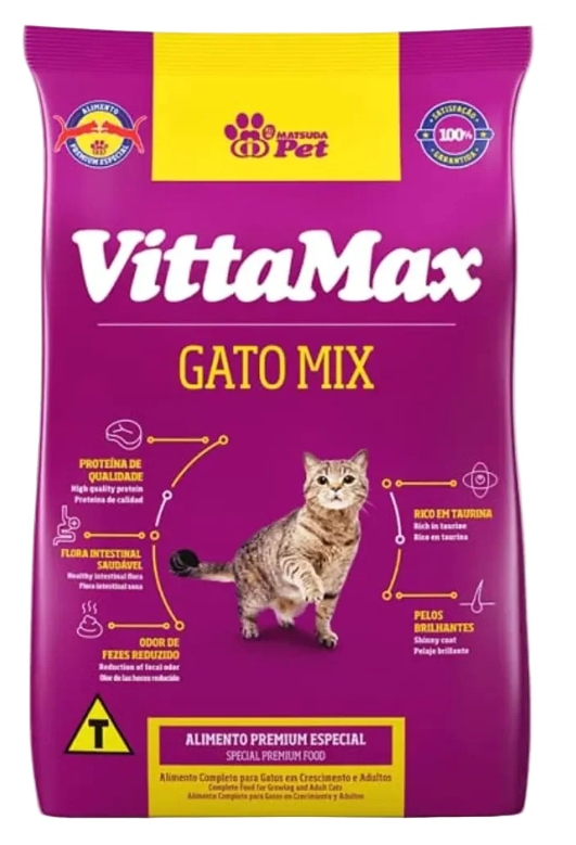 [8000409] VittaMax - Dry Food - For Cats - 1 kg - Gato Mix