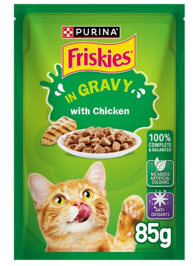 [8000426] Purina - Friskies - For Adult Cats - Pouch 85 gm - With Chicken