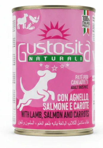 [8000437] Gustosita - Can 400 gm - For Adult Dogs - Lamb & Salmon