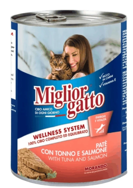[8000441] Miglior Gatto - Can 400 gm - For Adult Cats - Salmon