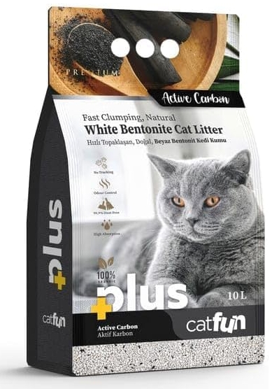 [8000468] Plus - Cat Fun - Cat Litter - 10 L - Active Carbon