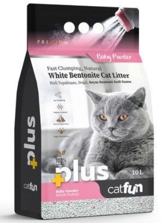 [8000470] Plus - Cat Fun - Cat Litter - 10 L - Baby Powdr