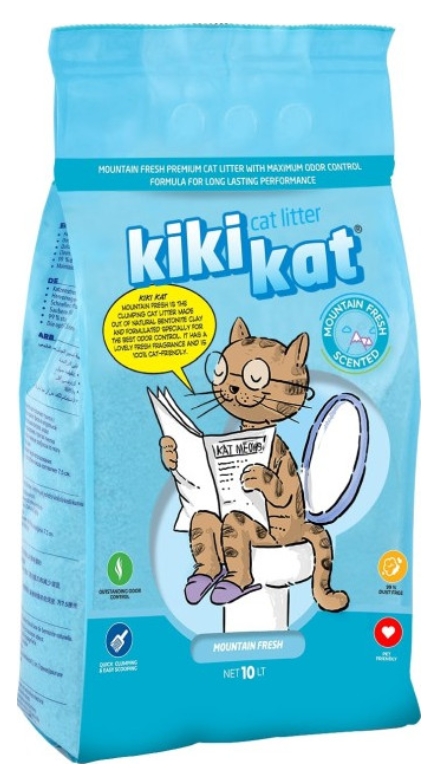 [8000473] KiKi Kat - Cat Litter - Mountain Fresh- 10 L