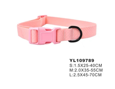 [YJ107253] Naomi - Dog Collar - Light Pink