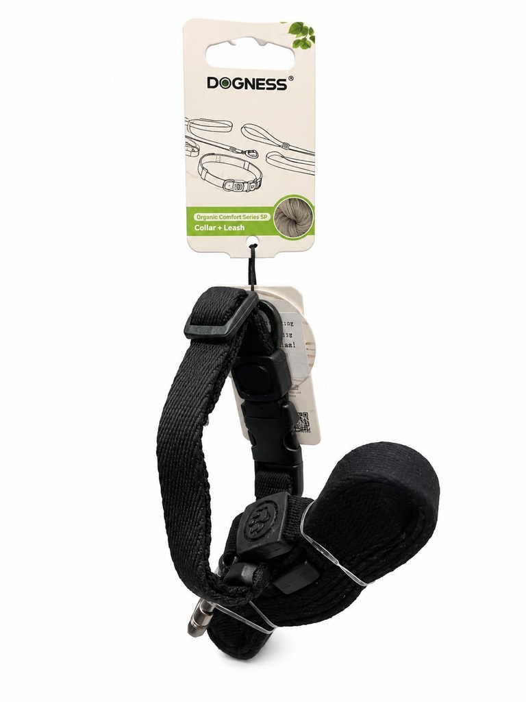 [8000567] Dogness - Modal - Harness + Leash - M - Black