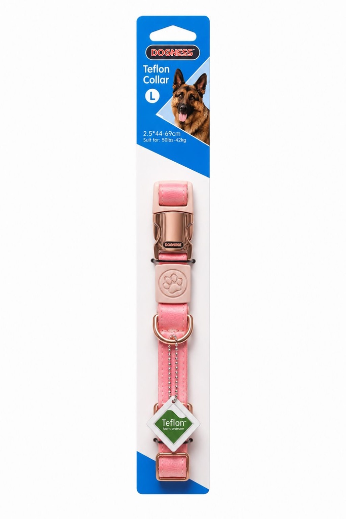 [8000577] Dogness - Elegant Collar - L - Pink