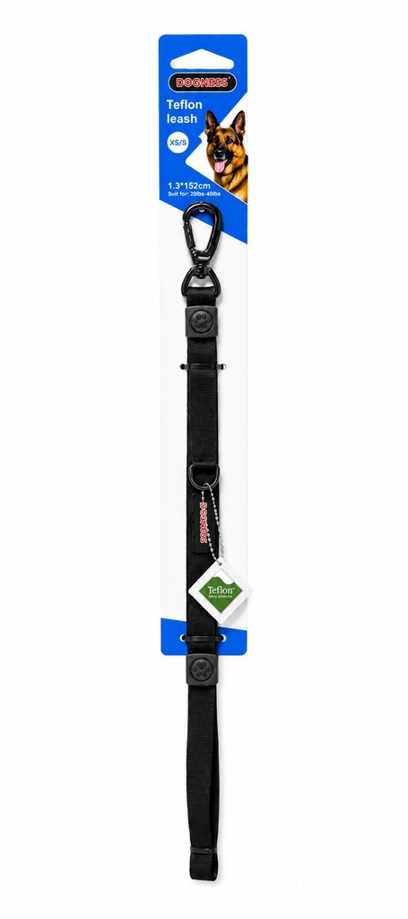 Dogness - Elegant Leash - XS/S - Black