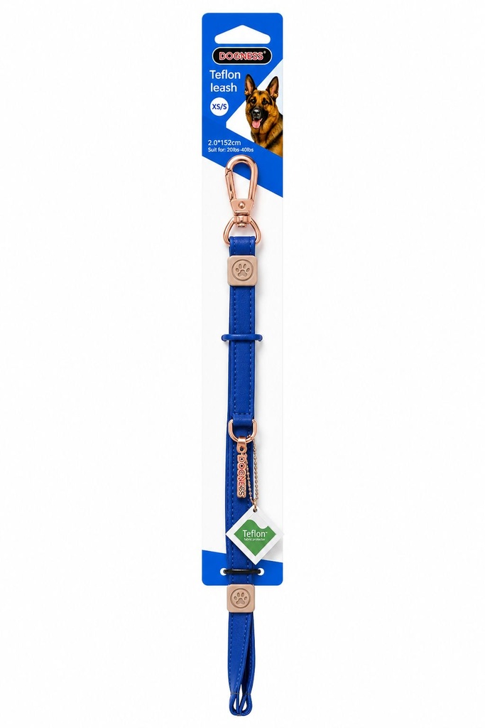 [8000584] Dogness - Elegant Leash - XS/S - Blue