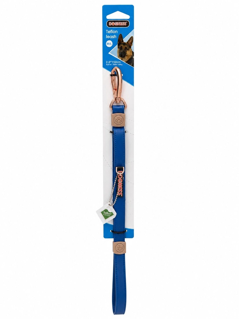 [8000589] Dogness - Elegant Leash - M/L - Blue