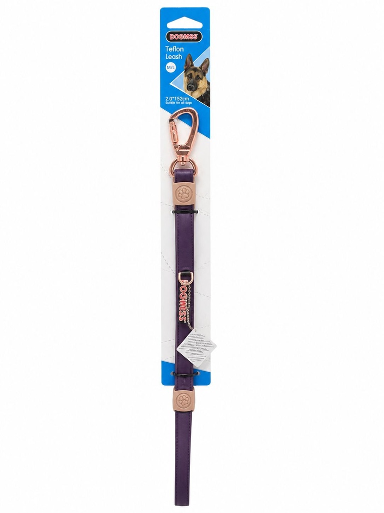 [8000590] Dogness - Elegant Leash - M/L - Purple