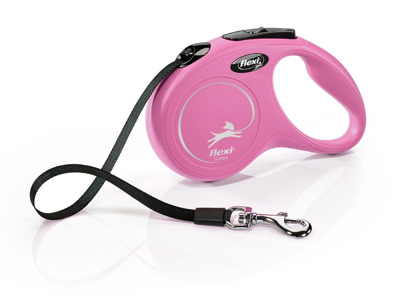 [8000609] Flexi - New Classic - S - 5M Tape 15 Kg - Pink