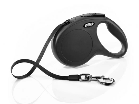 [8000615] Flexi - New Classic - M - 5M Tape 25 Kg - Black