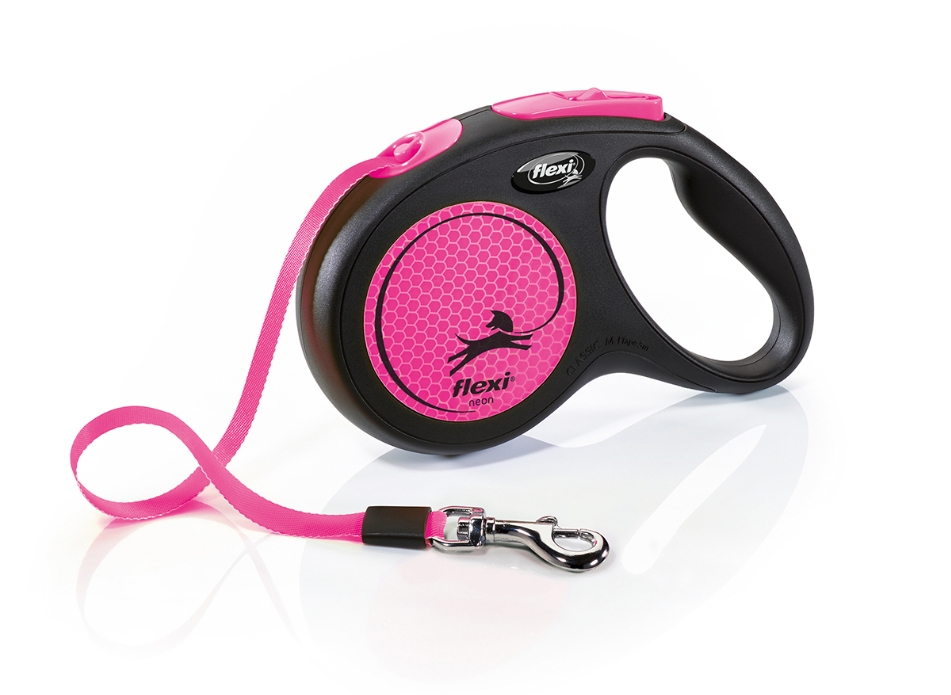 [8000620] Flexi - New Neon - S - 5M Tape 15 Kg - Pink