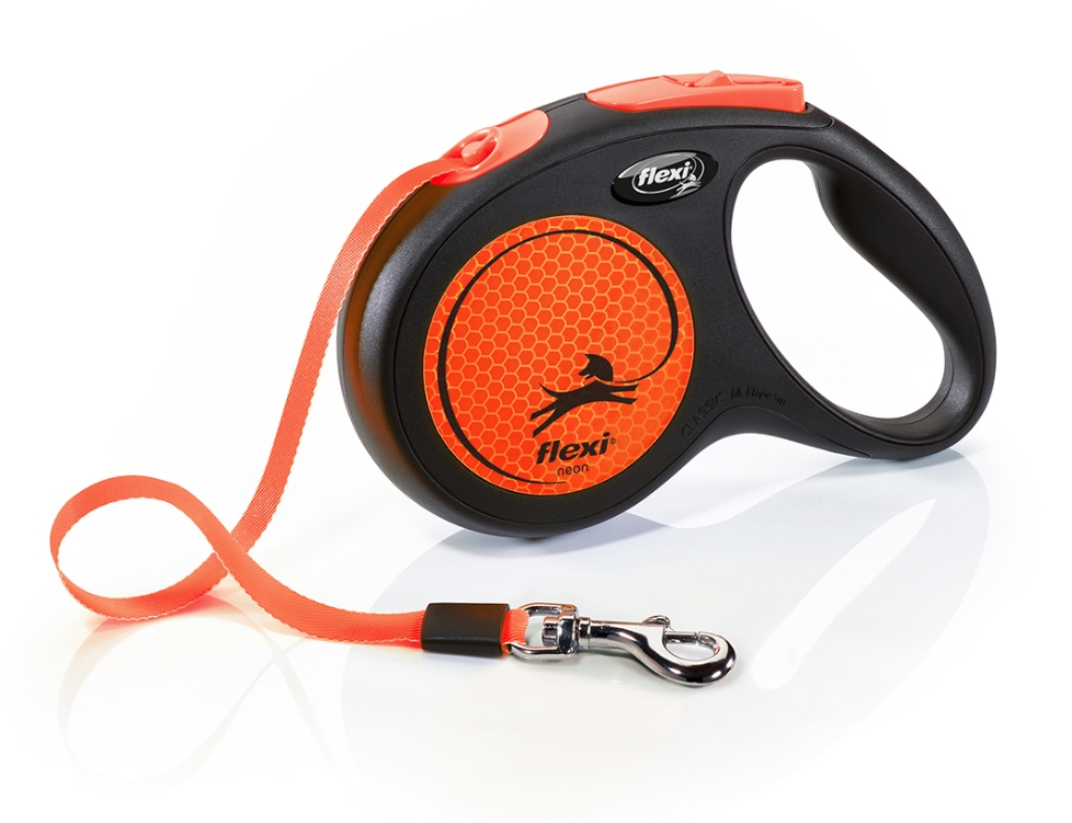[8000629] Flexi - New Neon - M - 5M Tape 25 Kg - Orange