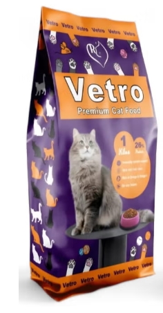 [8000655] Vetro - Dry Food - For Adult Cats - 1 kg - Protein 26%
