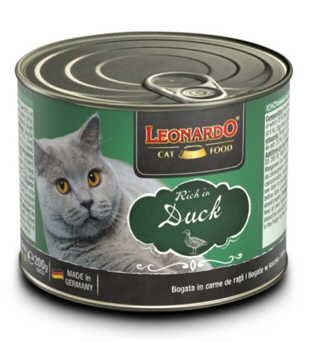 [8000677] Leonardo - Can 200 gm - Adult Cats - Duck