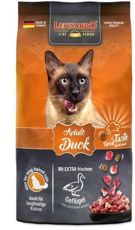 [8000689] Leonardo - Dry Food - Adult Cats - 300 gm - Duck