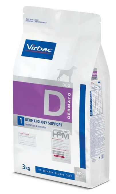 [8000720] Virbac - Dry Food - For Dogs - 3 kg - Dermatology Support