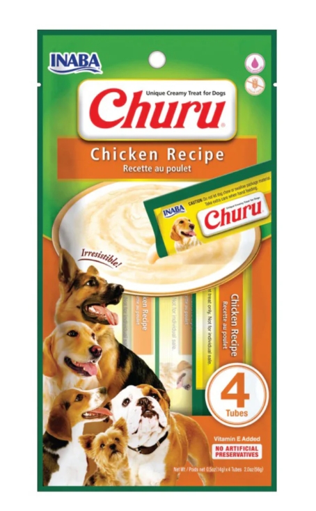 [8000748] Inaba - Churu - Dog Treats - Pouch 56 gm - Chicken