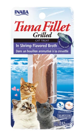 [8000803] Inaba - Cat Treats - Tuna Fillet - 15 gm - Shrimp